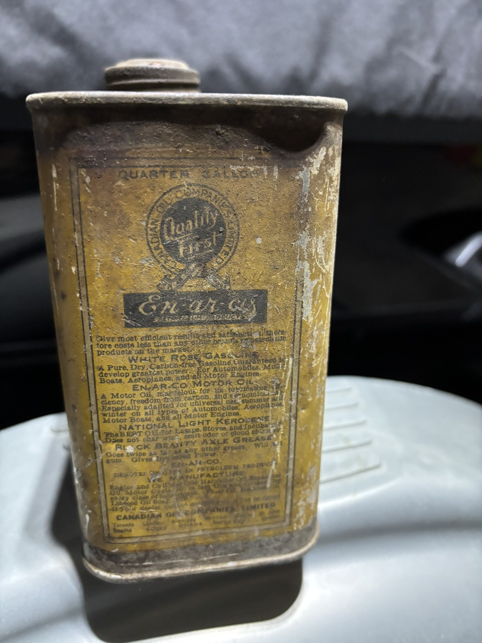 En-ar-co Separator Oil Can - Image 4